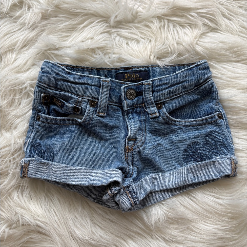 Polo by Ralph Lauren Blue Jean Shorts with Cuffed Hems